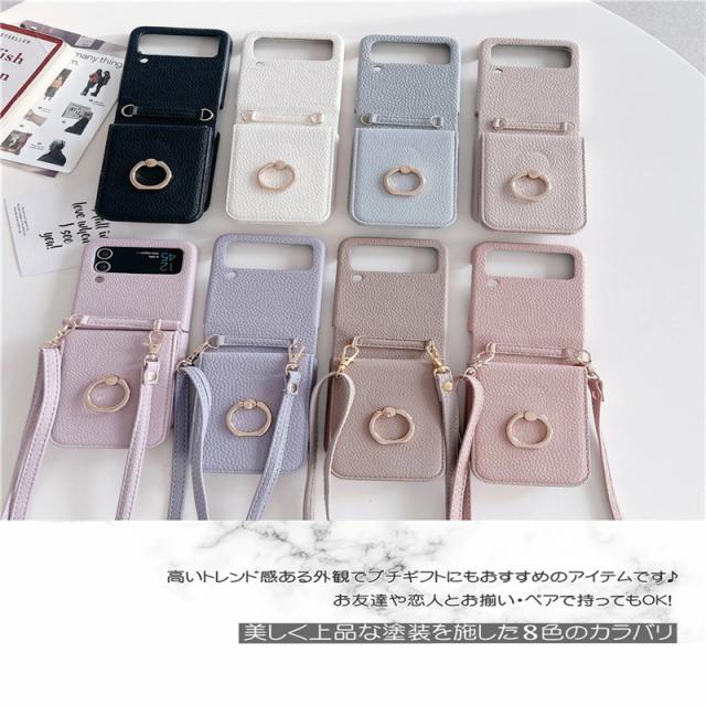 Galaxy Z Flip5 5G ケース ミラー付き SCG23 スマホケース